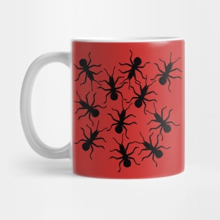 Swarm of Crawling Big Black Ants Mug